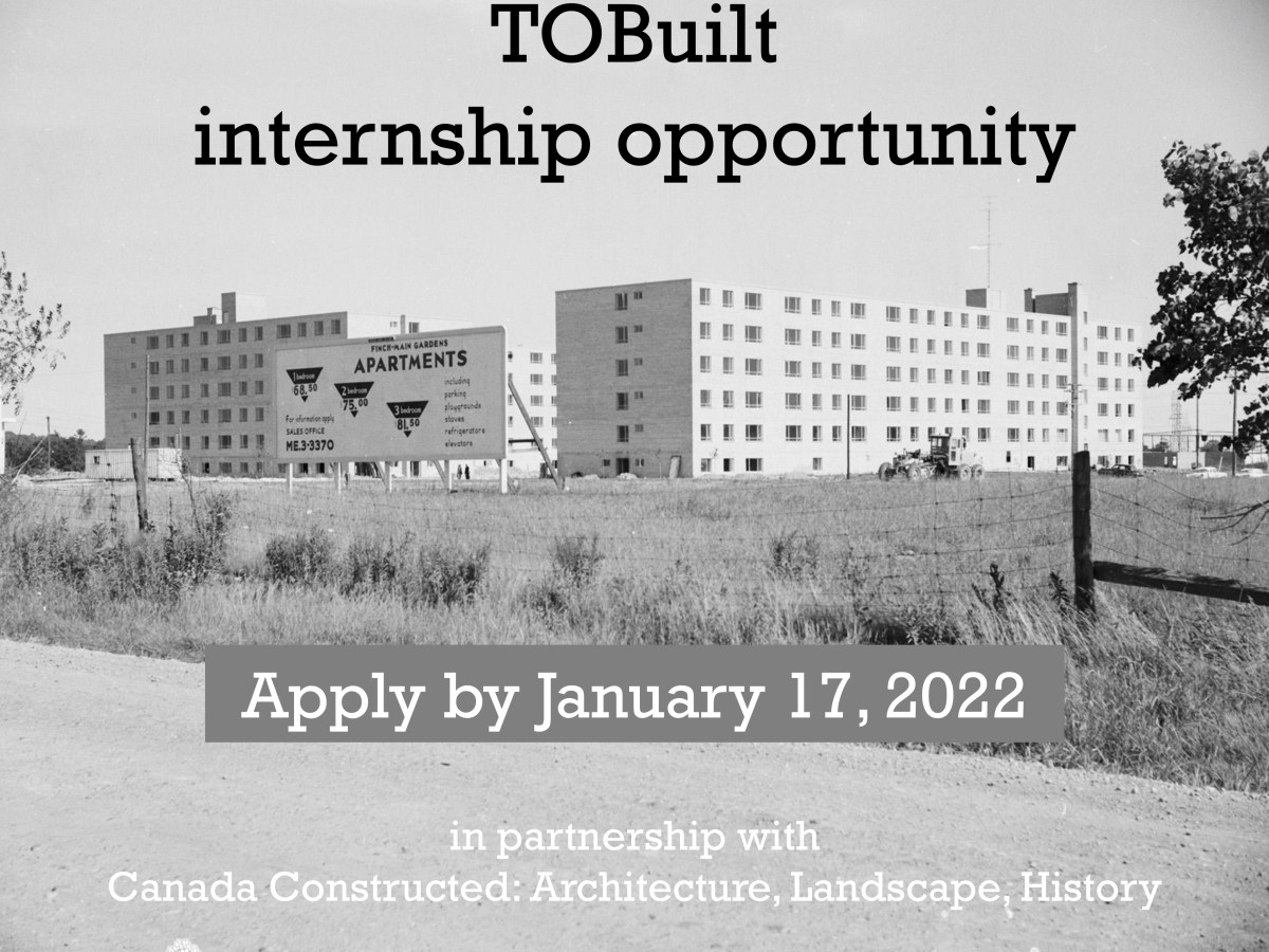 Internship opportunity: TOBuilt