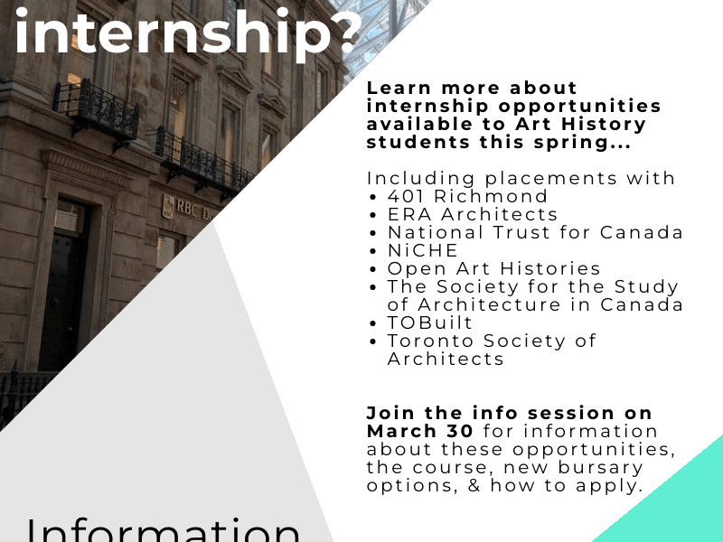 Internship info session: March 30,&nbsp;3:30pm